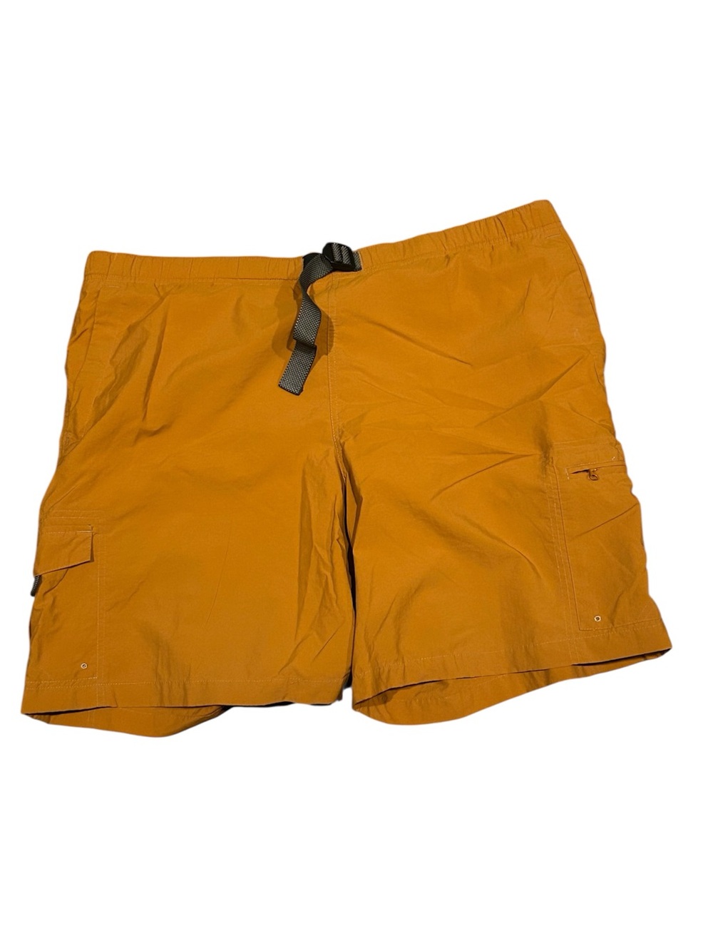 Columbia Men’s Packable Lined Cargo Shorts Belted Hiking Swim Trunks Ochre XL